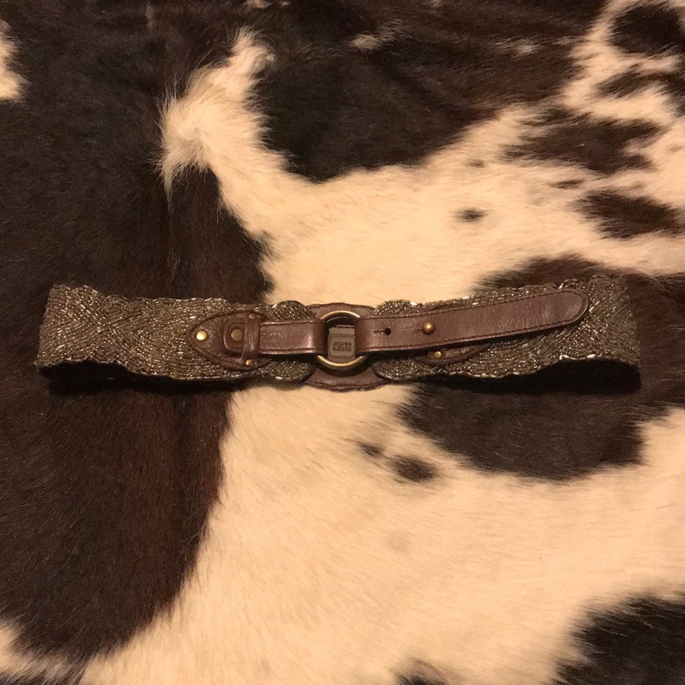 Jasper and Jeera Anthropologie Beaded Belt M